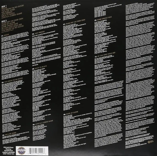 Amy Winehouse - Back to Black LP