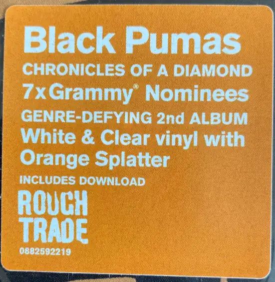 Black Pumas - Chronicles of a Diamond Splatter LP Signed Cover