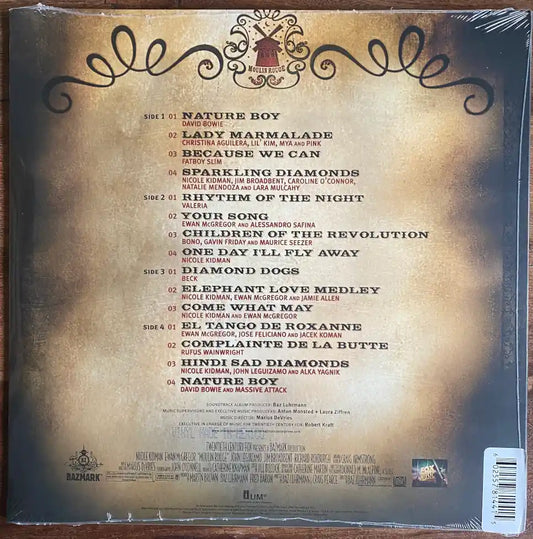 Original Soundtrack - Moulin Rouge Red Translucent and White Marbled 2LP