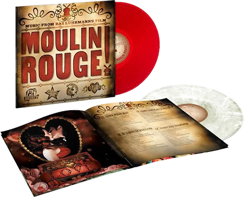 Original Soundtrack - Moulin Rouge Red Translucent and White Marbled 2LP