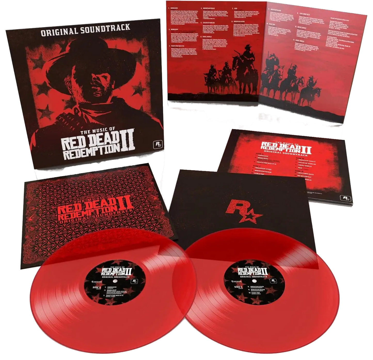 Original Soundtrack - The Music of Red Dead Redemption II 2LP Transparent Red Vinyl