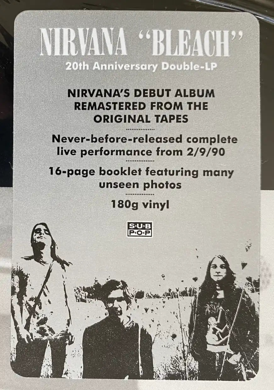 Nirvana - Bleach (20th Anniversary 2LP)